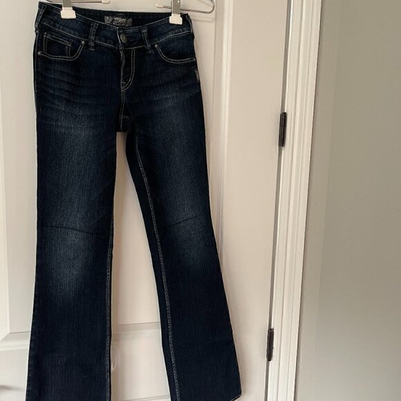 Silver Jeans Denim - Silver Jeans Co. Women's Suki Mid Rise Bootcut Jeans Size W26/L35 EUC